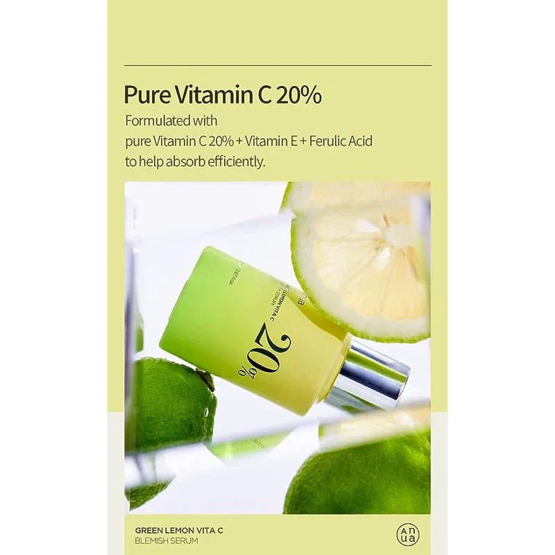 ANUA Green Lemon Vitamin C Blemish Serum 20ml