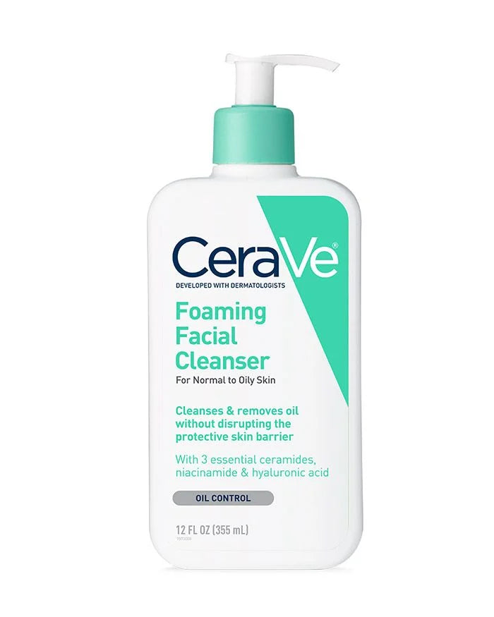 Cerave Foaming Cleanser For Normal To Oily Skin