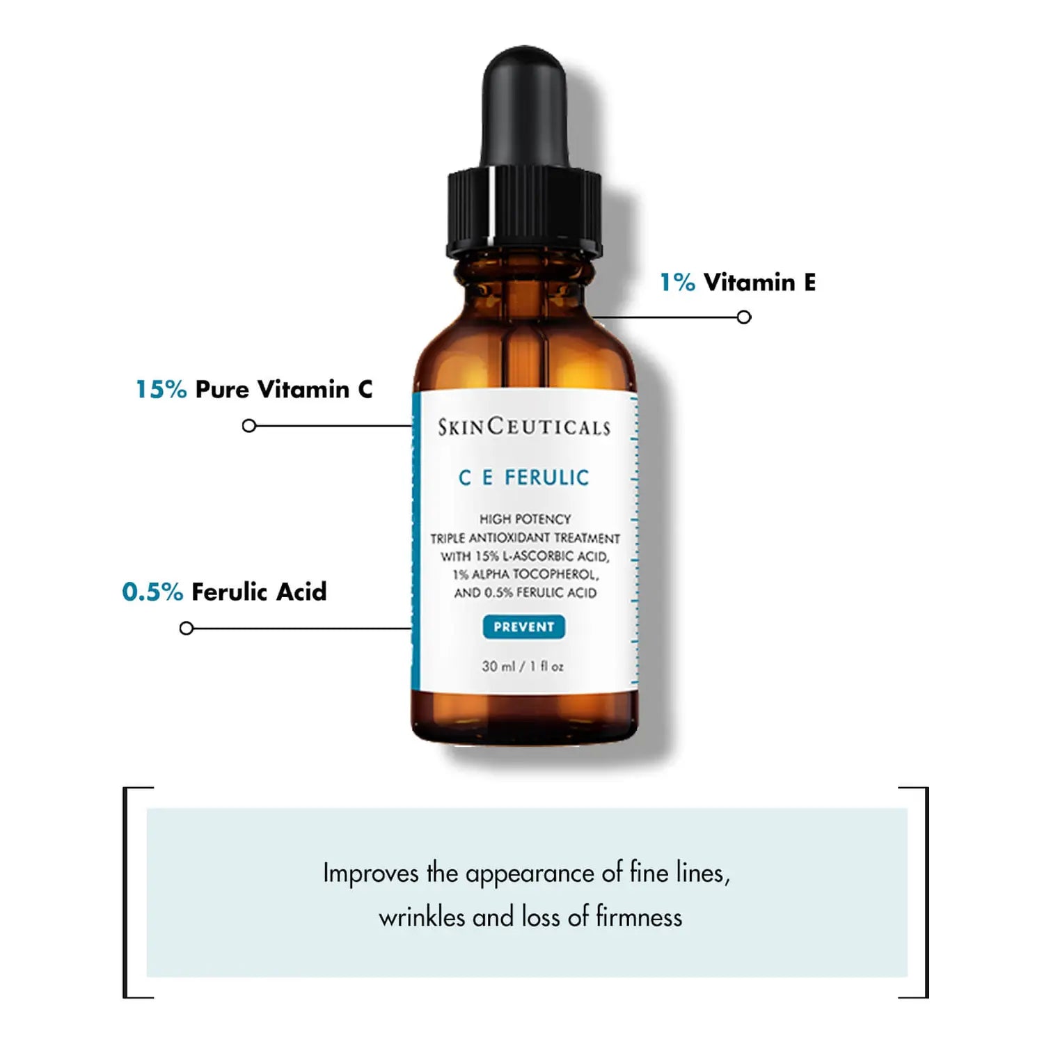 SkinCeuticals C E Ferulic Antioxidant Vitamin C Serum for Normal/Dry Skin