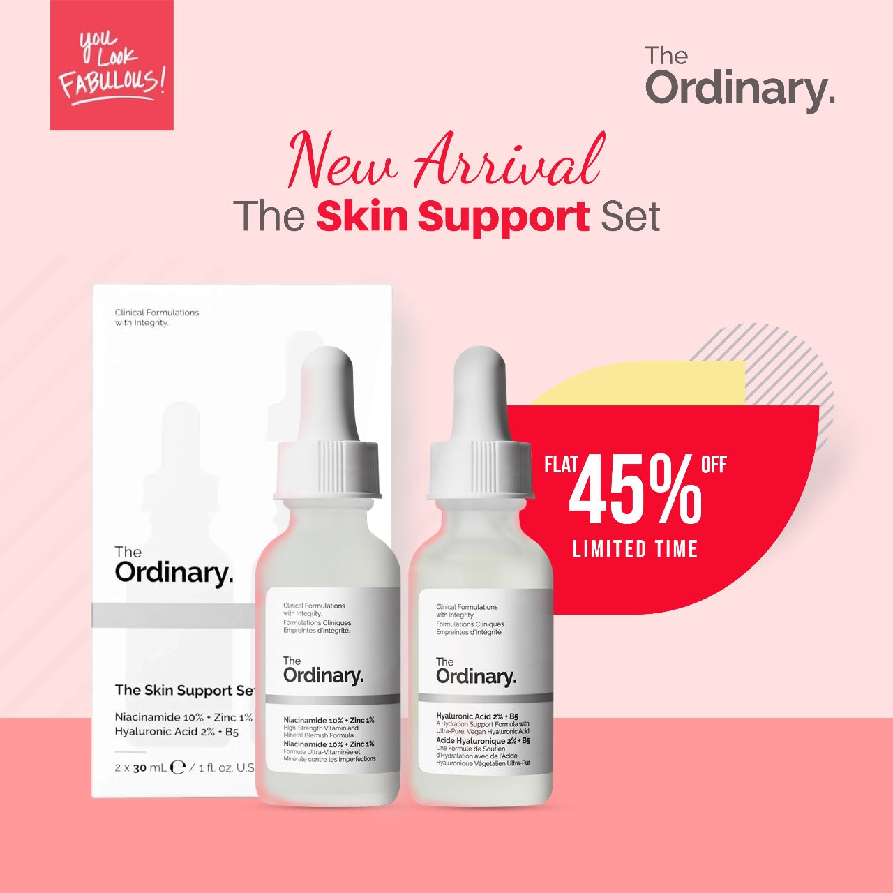 The Skin Support Set The Ordinary